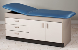 Clinton #9105 Cabinet Style Laminate Treatment Table.